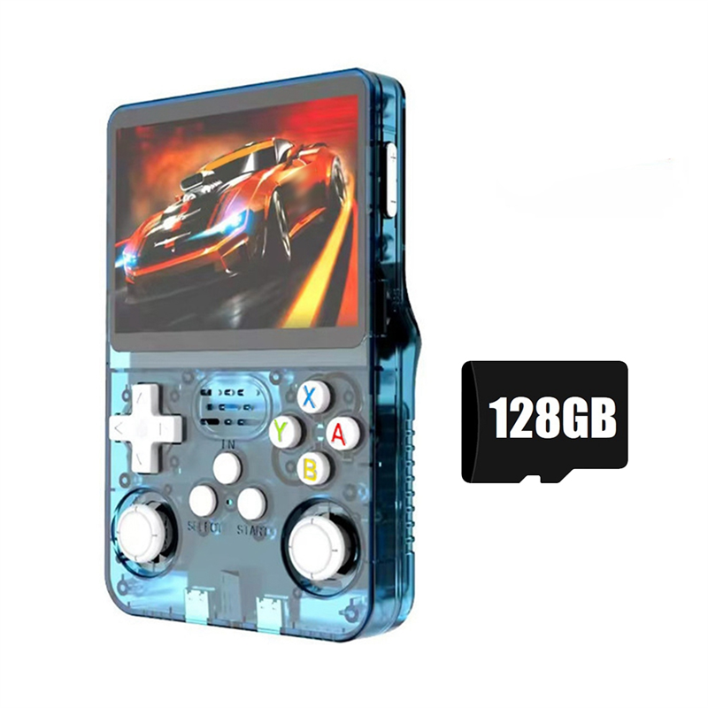 3.5 Inch IPS Screen K36S R36S Retro Game Console 128GB Linux System WIFI Portable Pocket Game Player for Kids Gift A