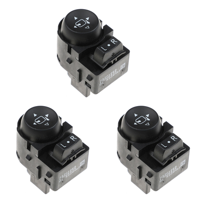 OUMERY 3X New Power Mirror Black Control Button Switch Fits for 23301469