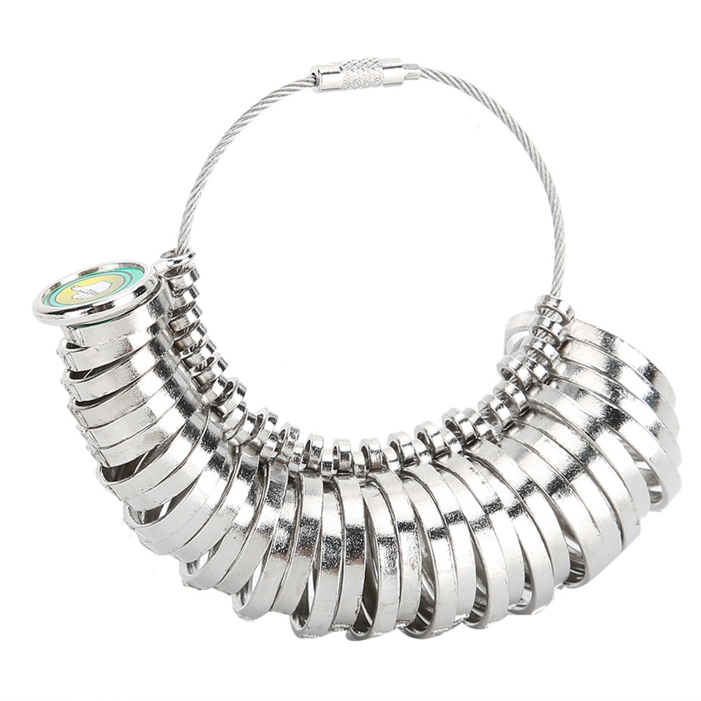 Durable Alloy Ring Sizer 33pcs Set Hong Kong Ring Size Jewelry Ring Gauge Ring Measuring Tool Jewelry Making