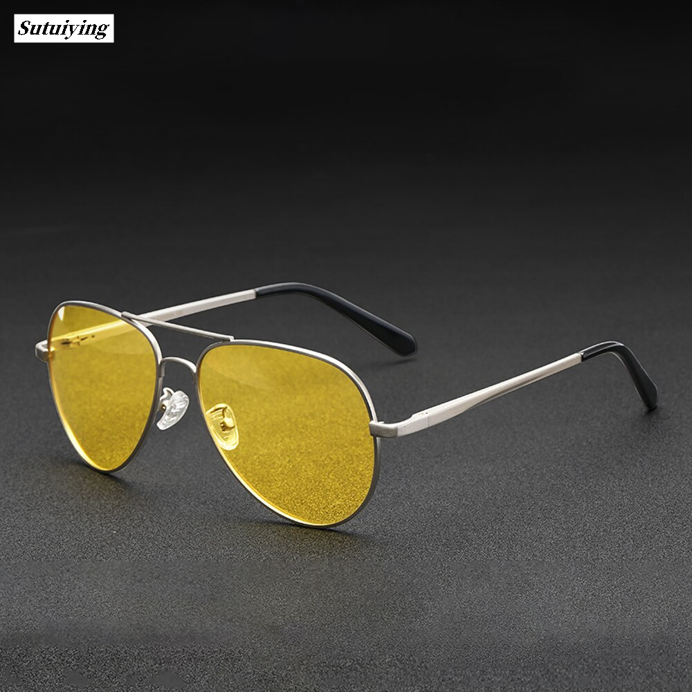 Sutuiying A Sunglasses en Women Yellow ight Vision lasses Anti-lare Original rier Eyewear olarized 400 Lens For ale Female 0922
