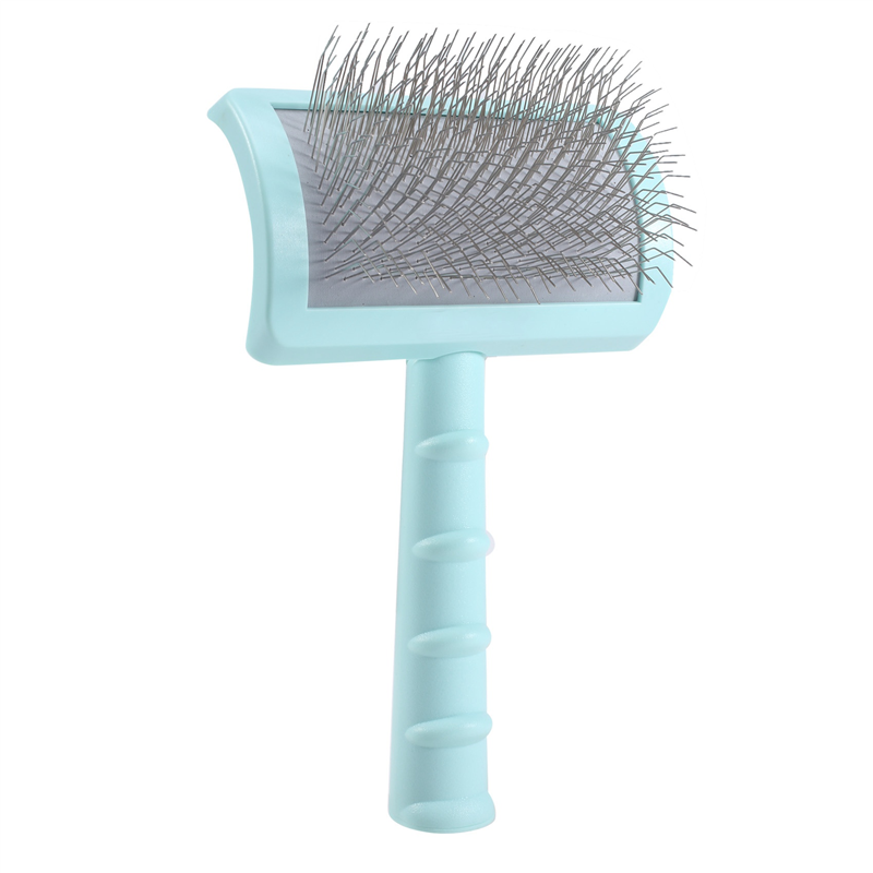 Firm Slicker Brush - Extra Long Pin Brush for Large Dog Pet (Green)