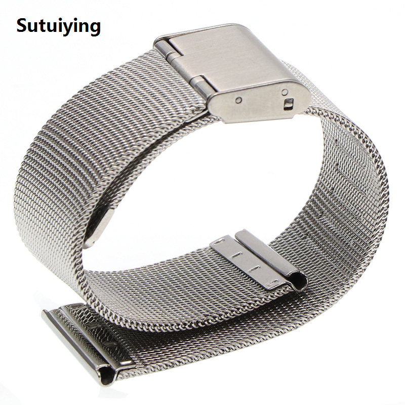 Sutuiying Universal Milanese Bracelet 12 14 16 18 20mm 22mm 24mm Silver Stainless 2025 New Steel Strap Band Replacement Bracelet for Smart Watch