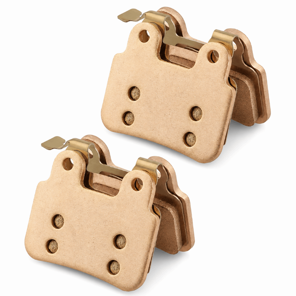 2 Pairs Durable Metal Bicycle Disc Brake Pads Long-Lasting Lightweight Disc Brake Pads High-Performance Easy To Install Brake Pad Set for Ridstar Q20/ Q20mini/ Q20 Pro/ Mn26/ H20 Pro/ Dc26 Electric Bikes Bike Repair Shops