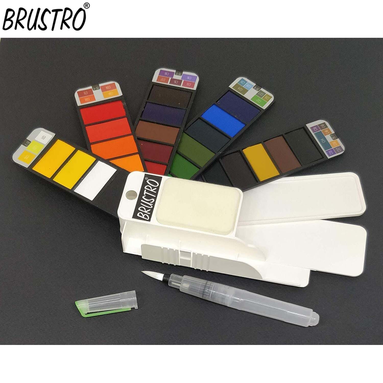 Brustro Artists Watercolour Pan Set of 25