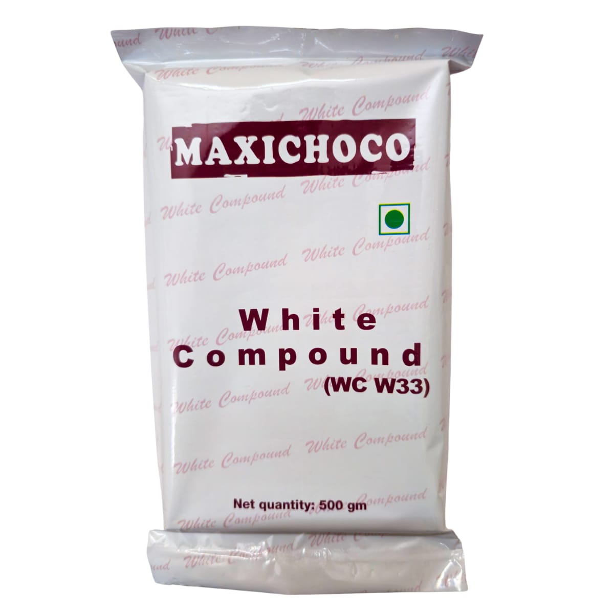 Bakers Creation Maxichoco White Compound W33 (Baking Chocolate Blocks/ Chocolate Compound)-500gm
