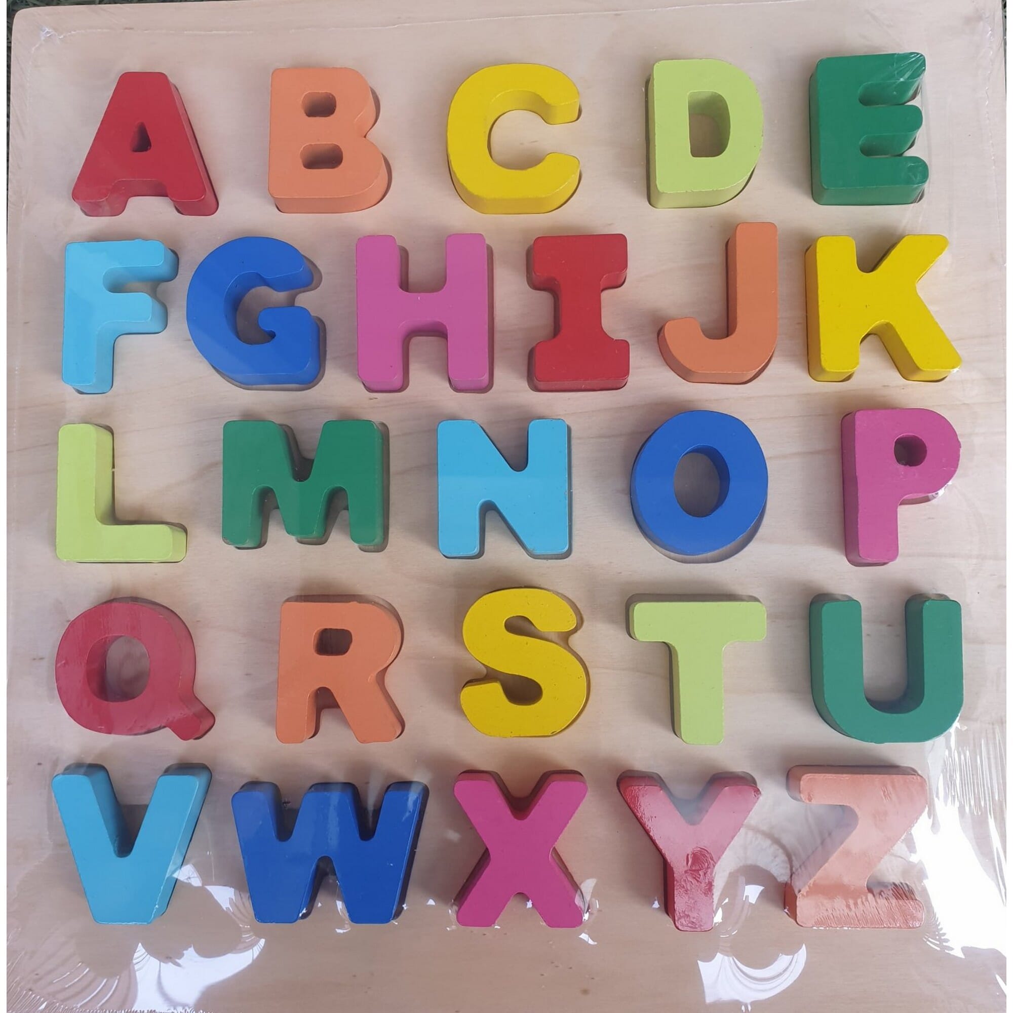 Wooden ABCD Block/ Wooden Englinsh Alphabet Blocks of Capital letters By Mitrata