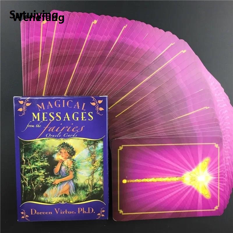 Wenefang Sutuiying Magical Messages From The Fairies Tarot Cards Mysterious New style Fate 2025 Divination Tarot Cards Deck Board Game For Kids Women