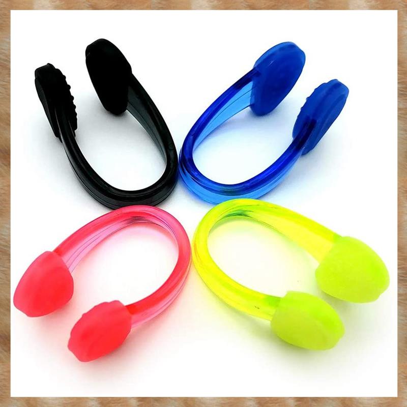 Kqueebee Silicone Waterproof Swimming Nose Clips Pool Nose Plugs for Adults Set of 4