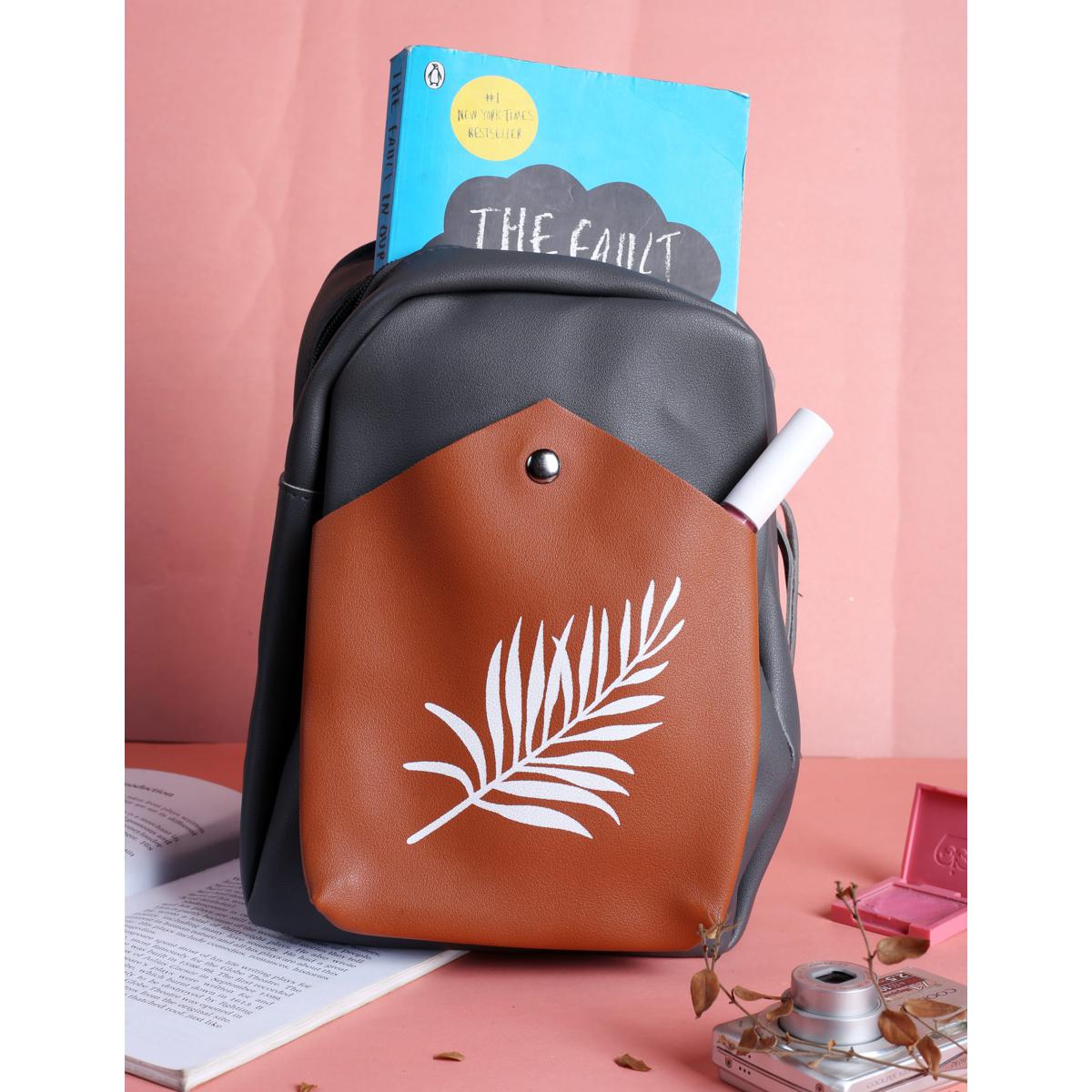 Leaf mini Backpack, Bag pack for university girls for college, school girls Bagpack for girls new trendy shoulder bag for girls casual shoulder bags for girls, stylish fancy bagpacks