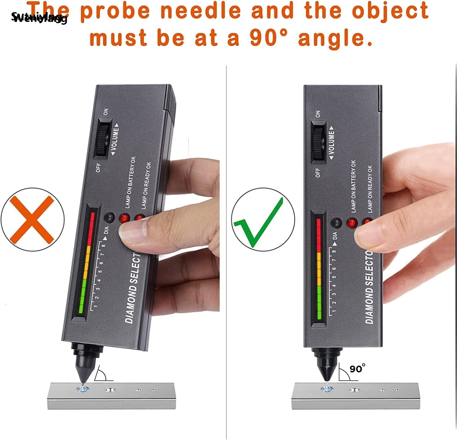 Wenefang Sutuiying Diamond Tester High Accuracy Diamond Tester Pen Jewelry Diamond Original Luxury Tester Professional Diamond Selector Diamond Tester Kit
