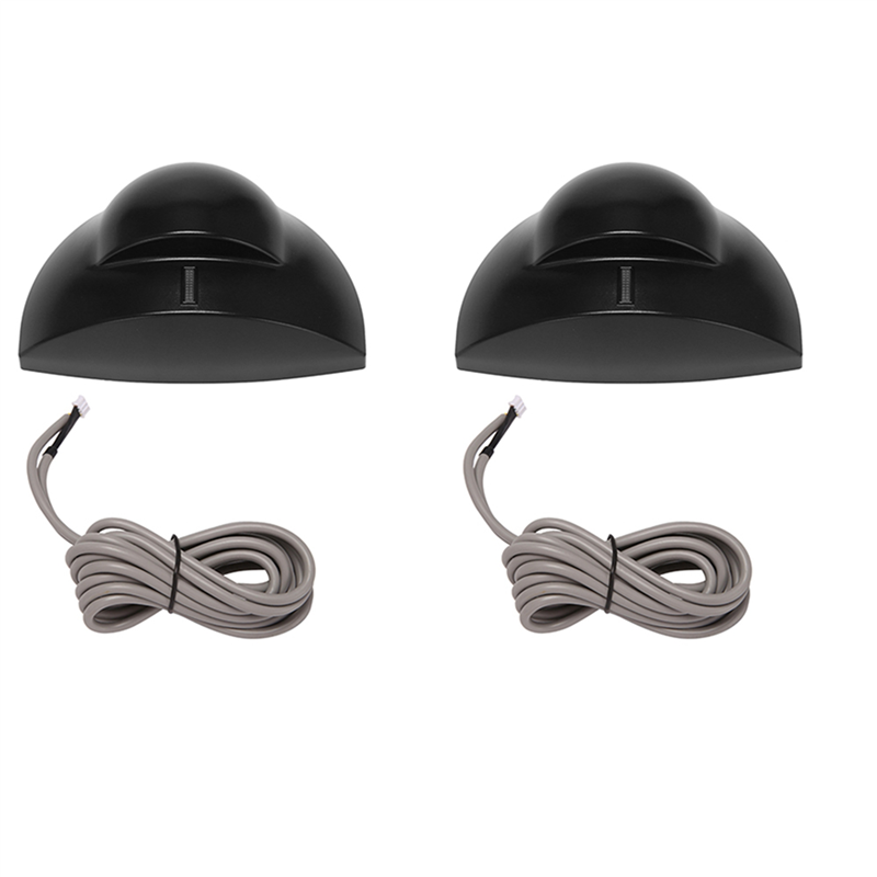 2X PIR Motion Sensor Exit Infrared Detector for Exit for Automatic Opening Door Access Control,Black