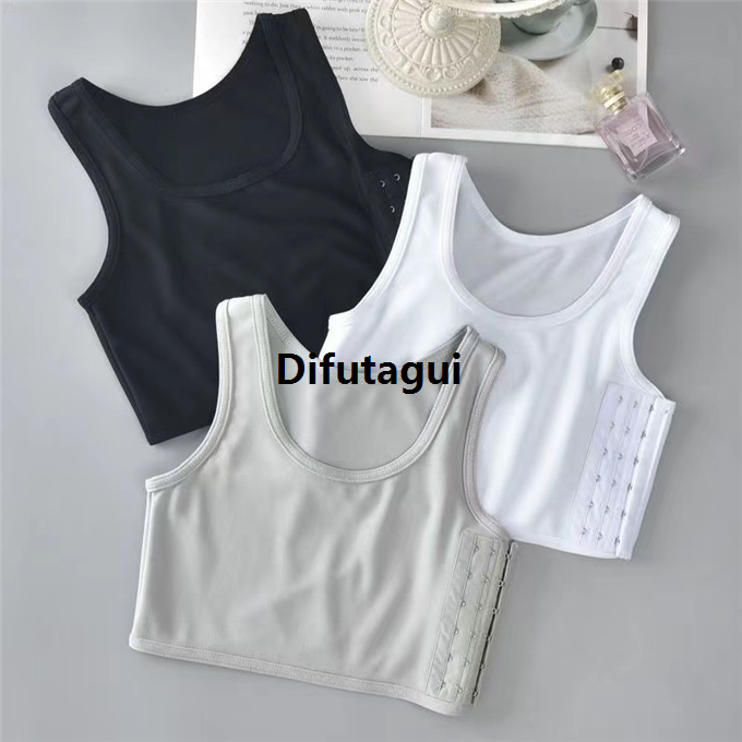 Difutagui Zheng Vest Shpaer Shape Vest Short Seamless Tomboy Flat High Quality Chest Binder Lingerie Women's Vest Corset
