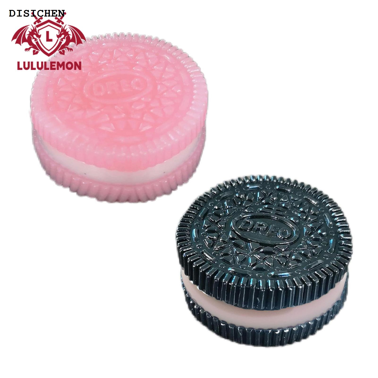 DISICHEN New style Mini Biscuit Squishes Toy 2pcs Chocolate Cookie Toy for Stress Relief Slow Rising Sensory Fidget Toy for Kids Teens Adults Portable Biscuit Squishes Cookie Squeeze Toy