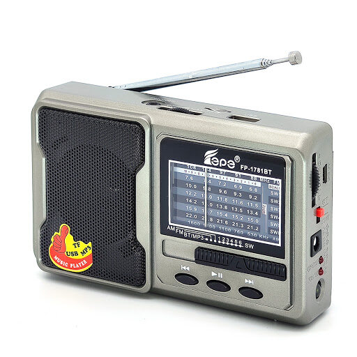 Fp-1781U Am/Fm/Sw 1-6 8Bands Radio With USB/Tf Card