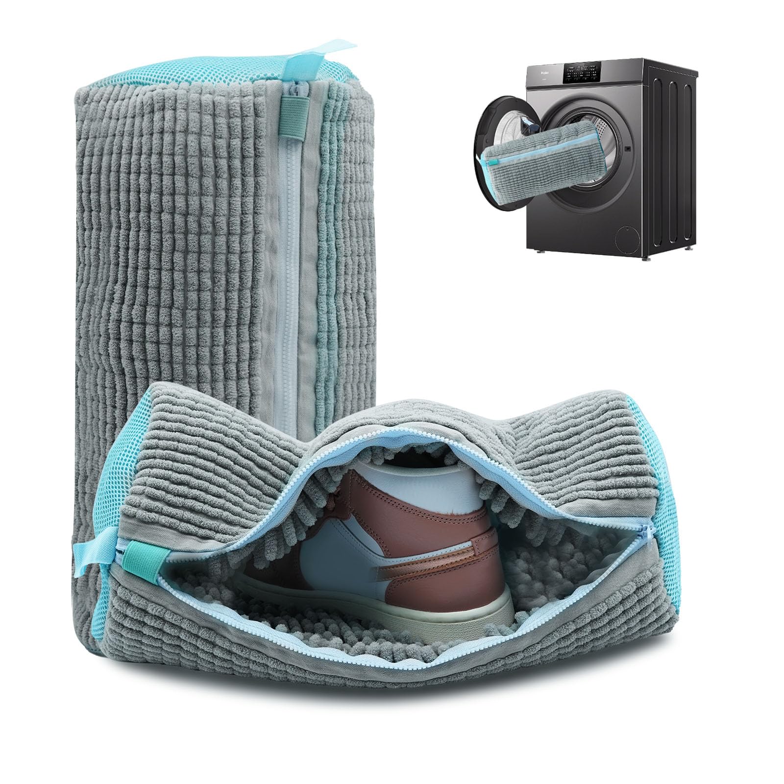 Shoe Washing Machine Bag, Sneaker Laundry Bag for Shoes, Reusable and Durable Shoe Laundry Bag for Washer and Dryer, for All Shoe Types and Sizes