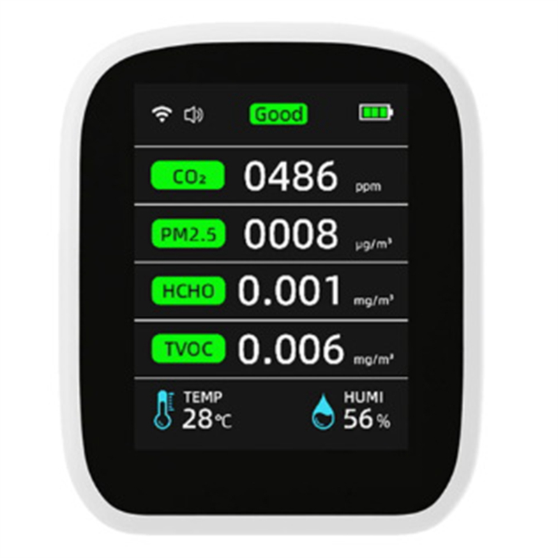 Tuya Wifi Air Quality Meter, Indoor Air Quality Monitor Portable CO2 Monitor Temperature and Humidity Tester Easy to Use