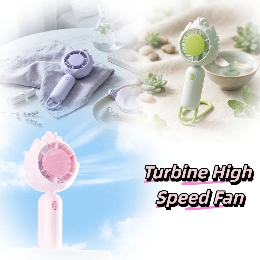 Flexible Charging High Speed Rechargeable Hand Fan Portable Compact High Speed Hand Fan Turbo Lightweight Mini Fan for 3.7V500mAh Daily Use