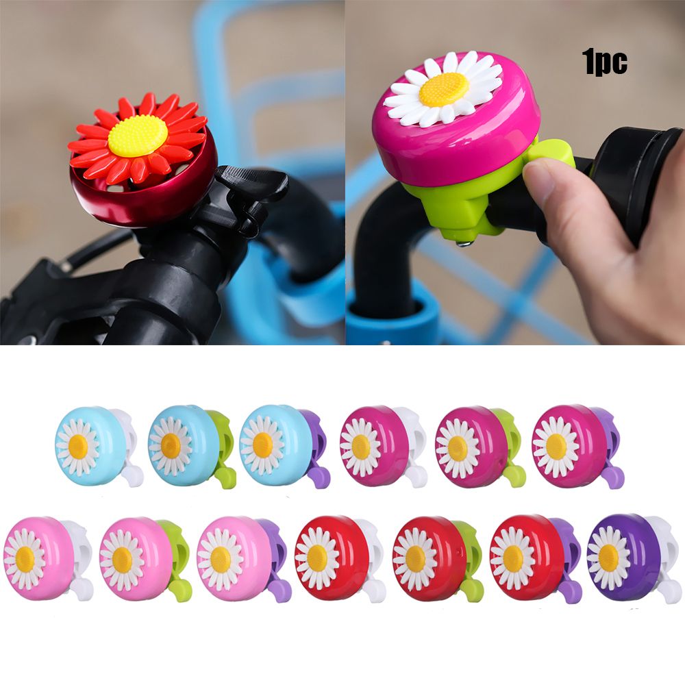 1PC Kids Funny Multi-color Alloy Plastics Rings Safety Bike Bell Horn Sound Alarm Cycling Bicycle Handlebar Outdoor Protective