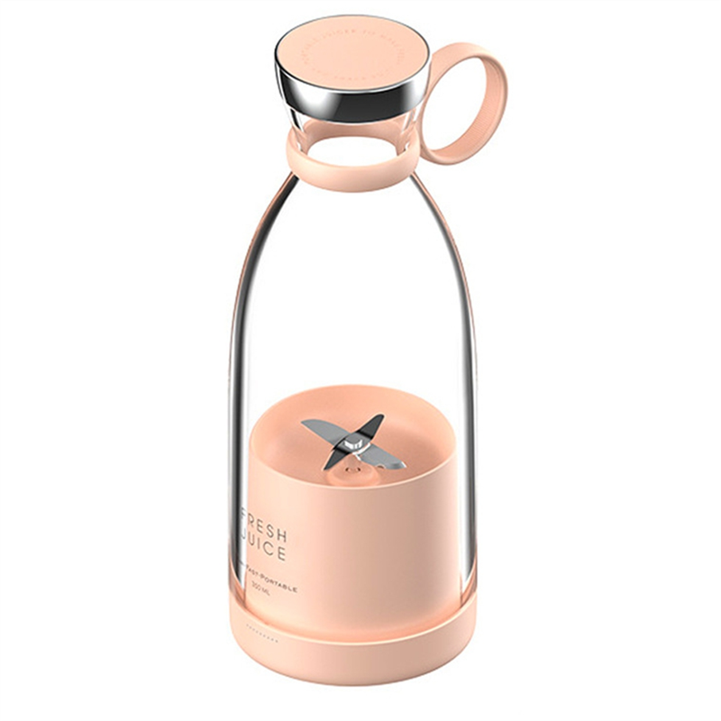 OYPFXMI Personal Size Blender, Portable Blender, Battery Powered USB Blender, with Four Blades, Mini Blender