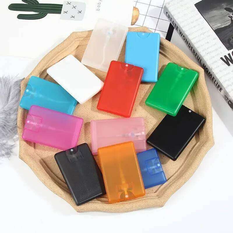 2pcs 20ml Card Spray Bottle Shape Perfume Refillable Empty Flat Type Fine Mist Atomizer