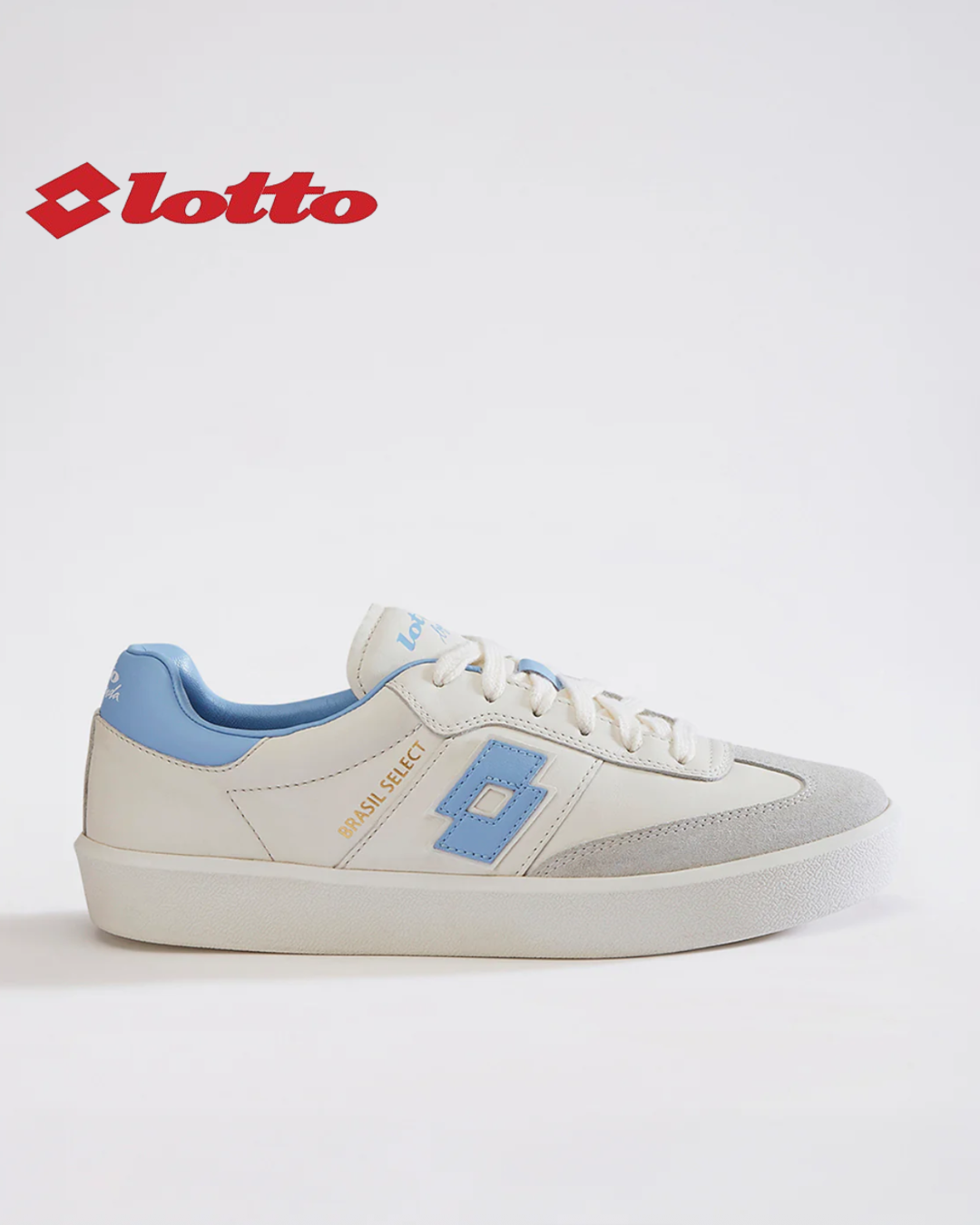 Lotto Brasil Select OG White Blue Sneaker for Women
