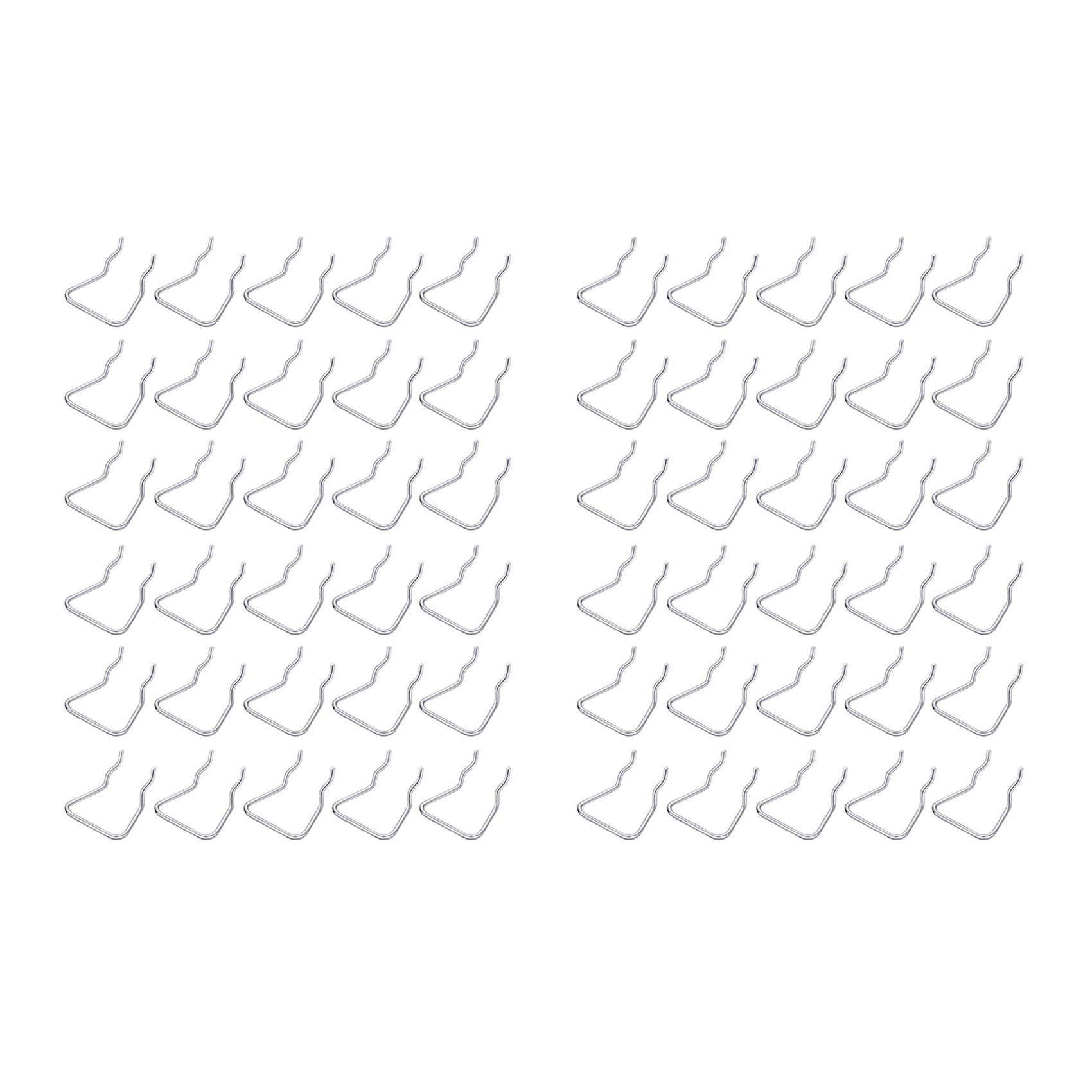60Pcs Plier Holders, Stainless Steel Double Loop Hooks Accessories Shelving Display Hooks for Store