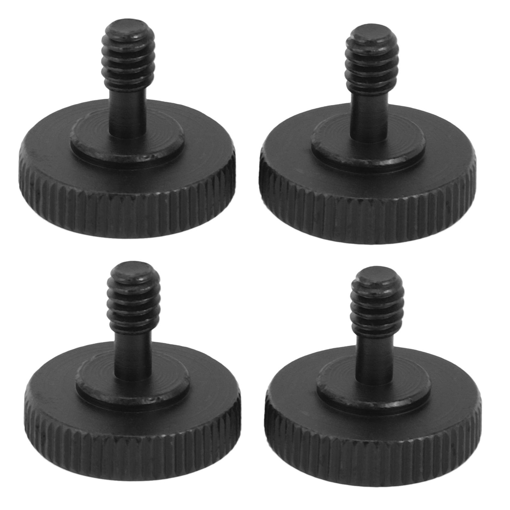 fasdaga 1/4 inch Thumbscrew L Bracket Screw Mount Adapter Bottom 1/4 inch-20 Female Thread (Pack of 4)