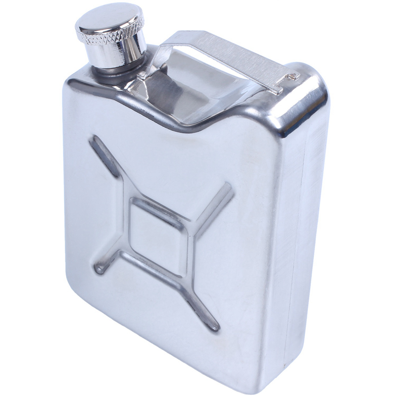 FORIDE 4X Mini Stainless Steel 5Oz Hip Flask Liquor Alcohol Fuel Gas Gasoline Can