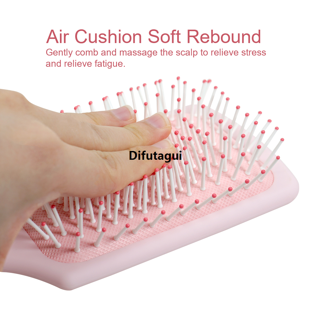 Difutagui Tools: hairbrushes, combs, air cushions, square hairbrushes, massage, anti-static Special electrolytic knots, hair brushes, scalp airbags, hairbrush styling