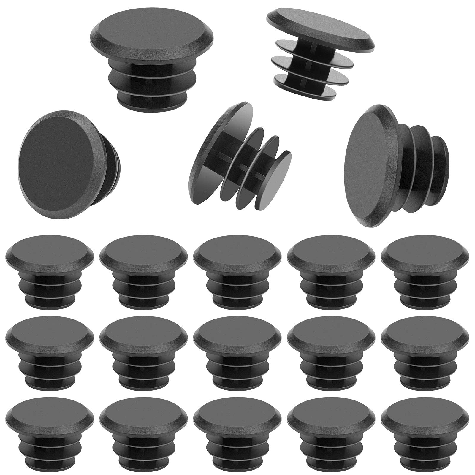 JAERBEE 50Pcs Mountain Bike Bar Plugs Road Bicycle Handlebar End Plugs Handlebar Caps Plastic Handle Grip Bar End Stoppers