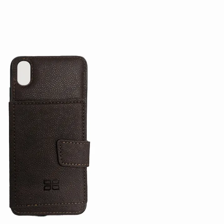 Redmi 7A: Leather Back Cover with ATM, Money Wallet Phone Case