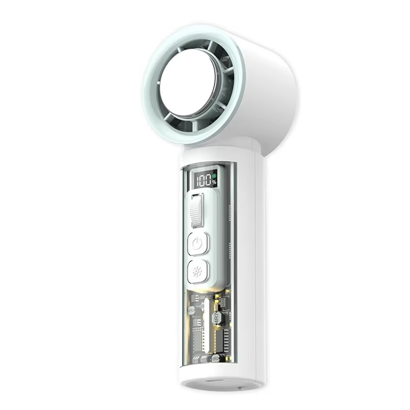 Handheld Semiconductor Refrigeration Fan, Rechargeable Portable Cooling Fan, Air Cooler for Outdoor Use B
