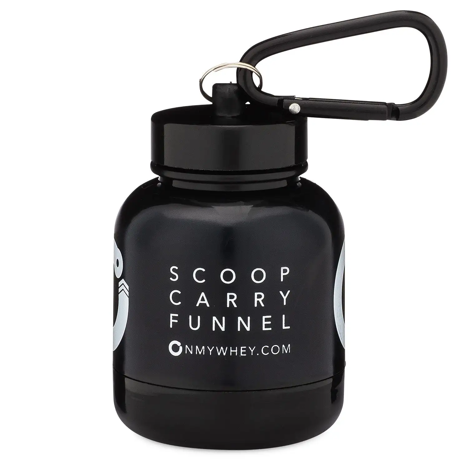 Carryyourwhey - Portable Protein And Supplement Powder Funnel Keychain Small Protein Container - Keychains