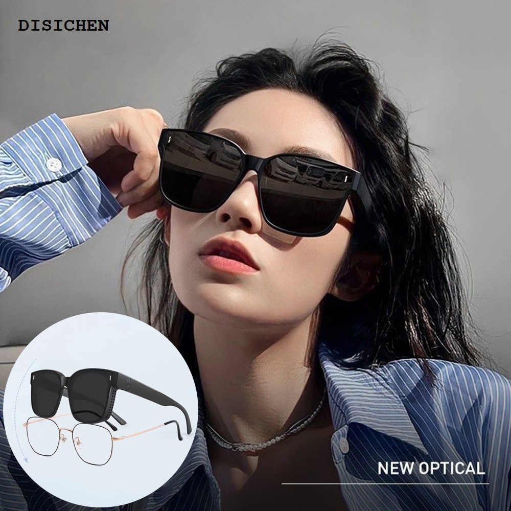 DISICHEN Luxury New Men Women Polarized Sunglasses Wear Over Myopia Prescription Glasses Vintage Outdoor Travel Night Vision Driving Goggles 1PC