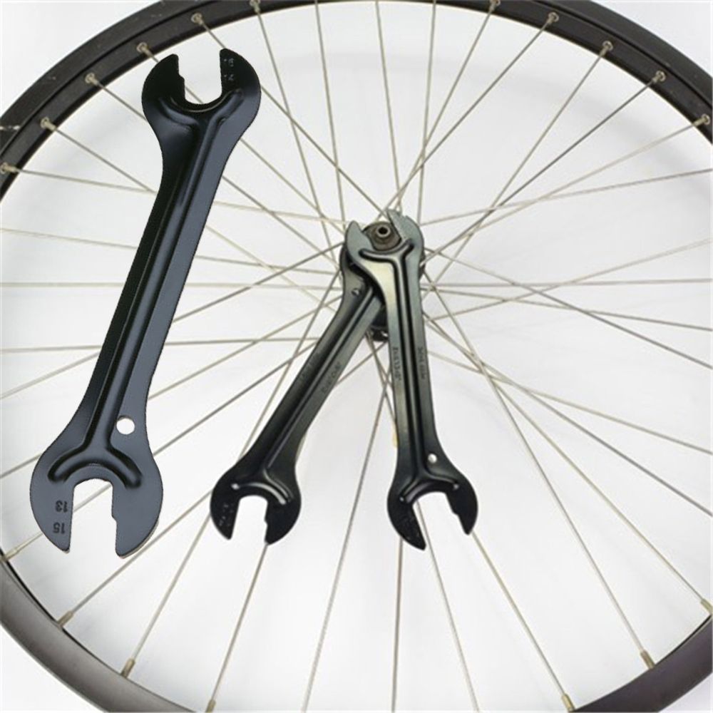 1/2Pcs Steel Bicycle Wrench Open End Axle Hub Spanner Cone Bike Tool for Cycling Repair 13/15mm 14/16mm