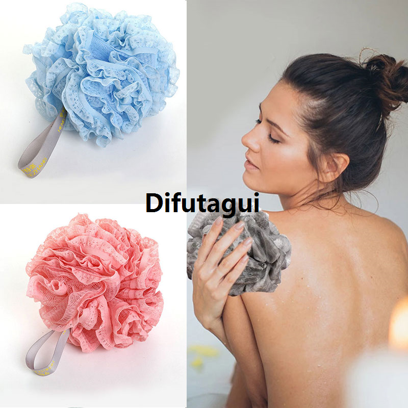 Difutagui 1pcs Bath Ball Summer Body Clean Puff Soft Bath Scrub Bathroom Luxury Supplies Lace Foaming Bath Flower Body Care Body Wash Scrubber