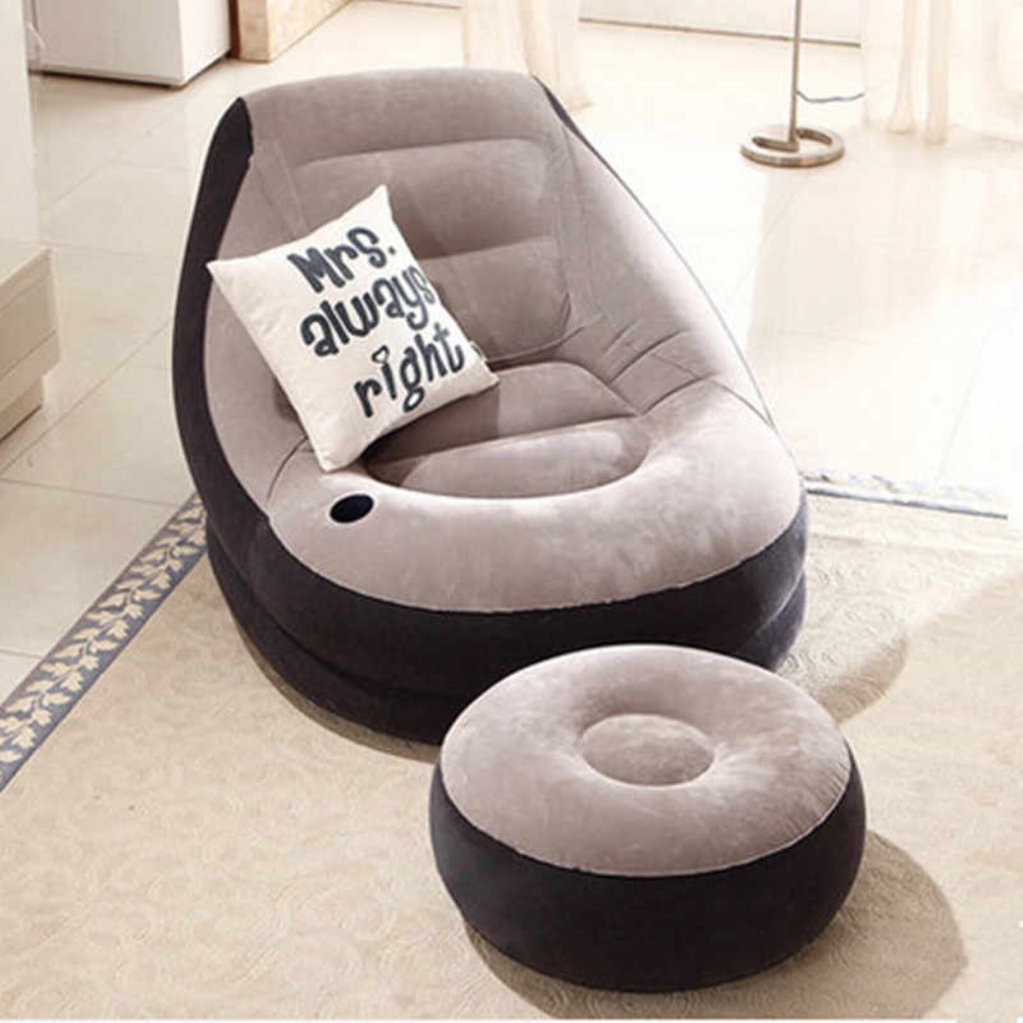 Air Sofa 2in1 Ultra Lounge Inflatable Sofa Chair And Ottoman