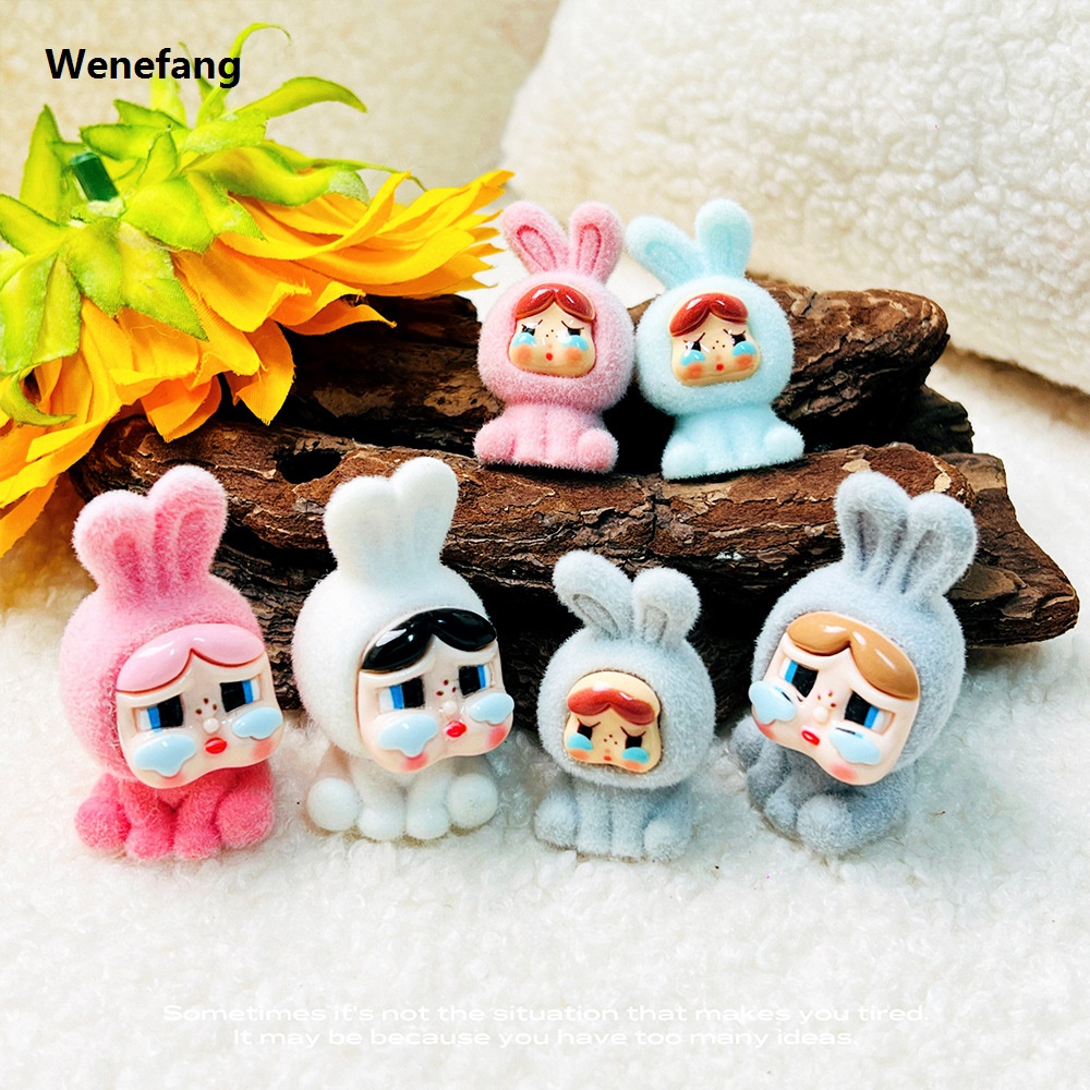 Wenefang Flocking Crying Baby Blind Box Ornament Little Police Officer 3d New style Cute Particle Doll Trendy Play Mystery Box Gift Wholesalesale
