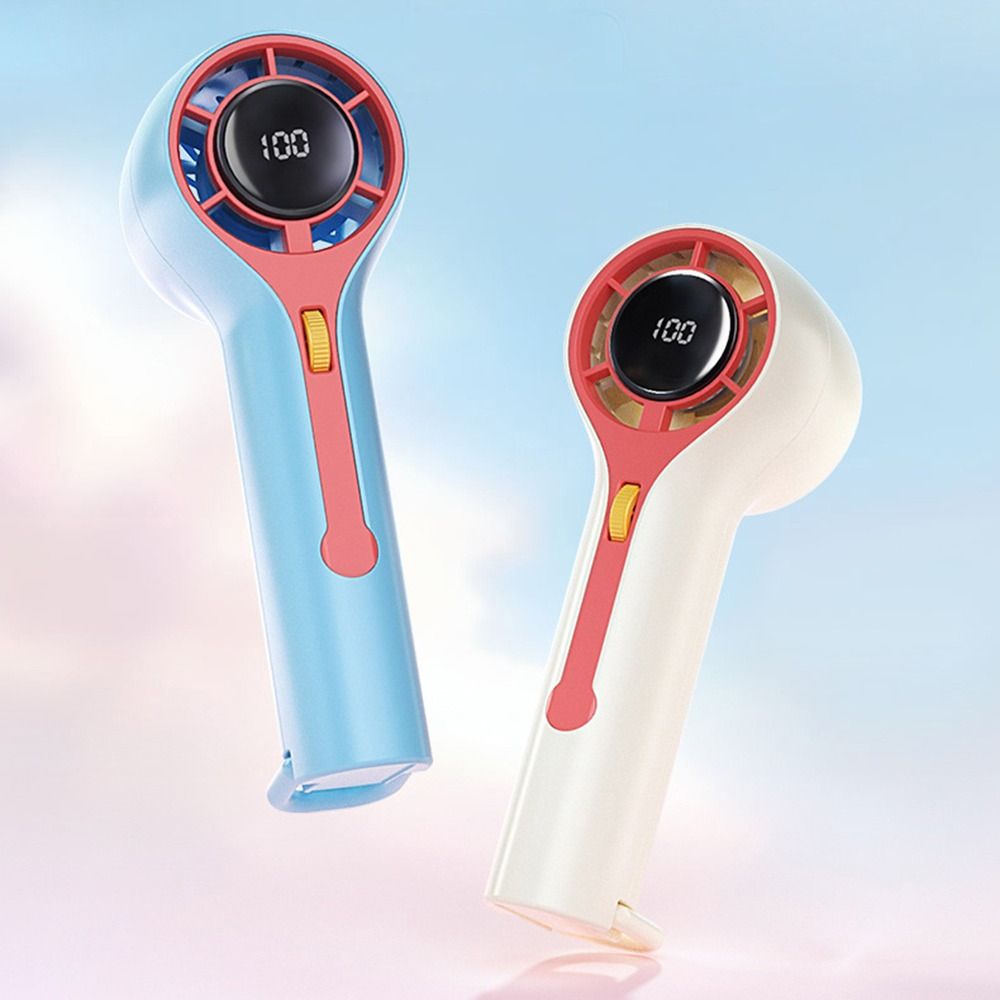 Air Conditioner Fans 100Gears Adjustable Mini Handheld Fan Fast Cooling High Wind Outdoor Portable Fan Low Noise Rechargeable Mini Air Cooler Dormitory