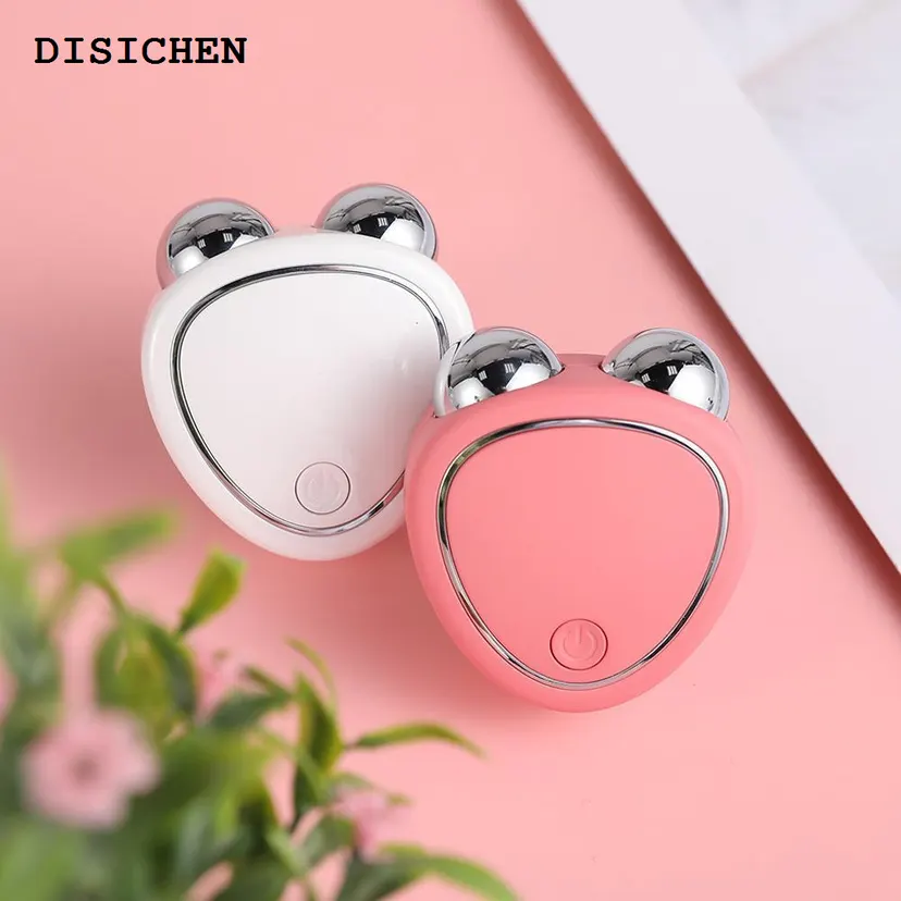 DISICHEN 【2025 Version】 Portable Electric Face Lift Roller Massager EMS Sonic Facial Lifting Skin Tighten Massage to use after charging for 30 minutes