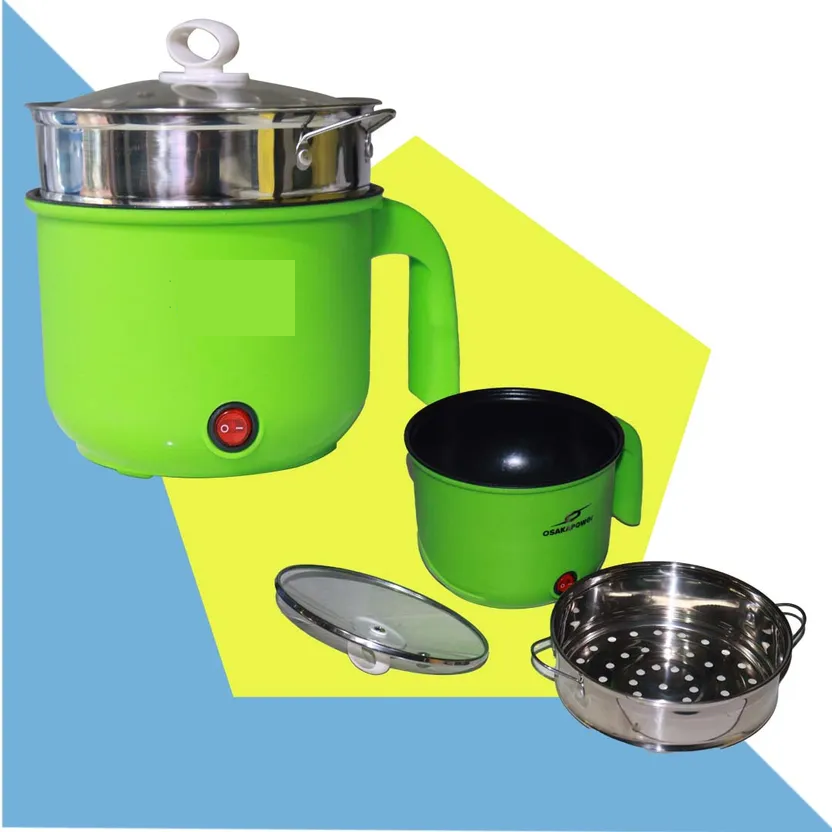 Multifunctional Electric Cooker Hot Pot Mini Non-stick Food Noodle Cooking Skillet Egg Steamer Soup Heater Pot Frying Pan