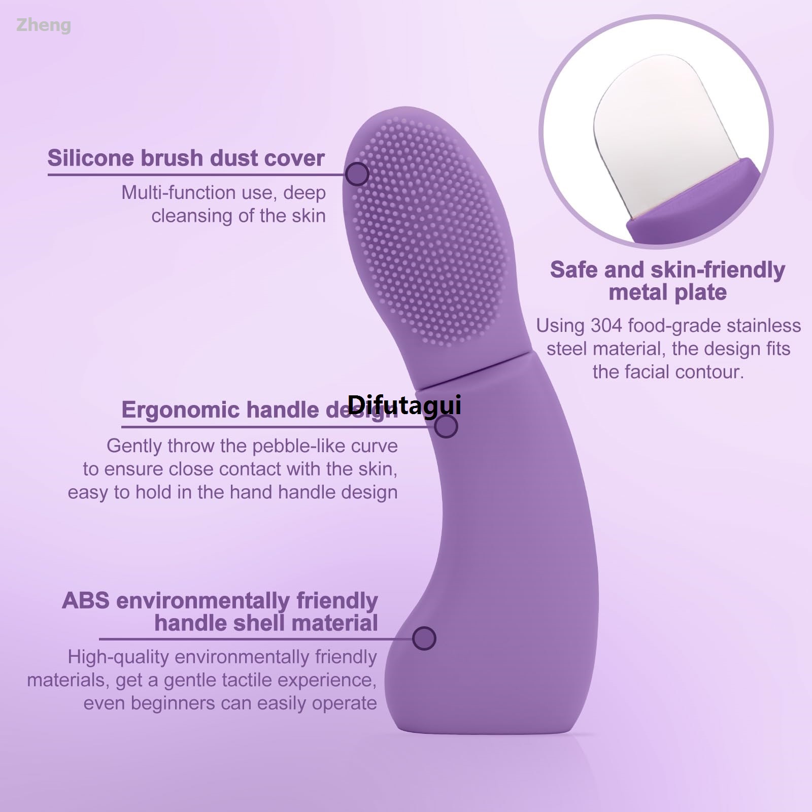Difutagui Zheng Blackheads Deep Cleansing Pore Cleanser, Removal Sales promotion High Quality Tool, Silicon 1 Piece, Blackheads