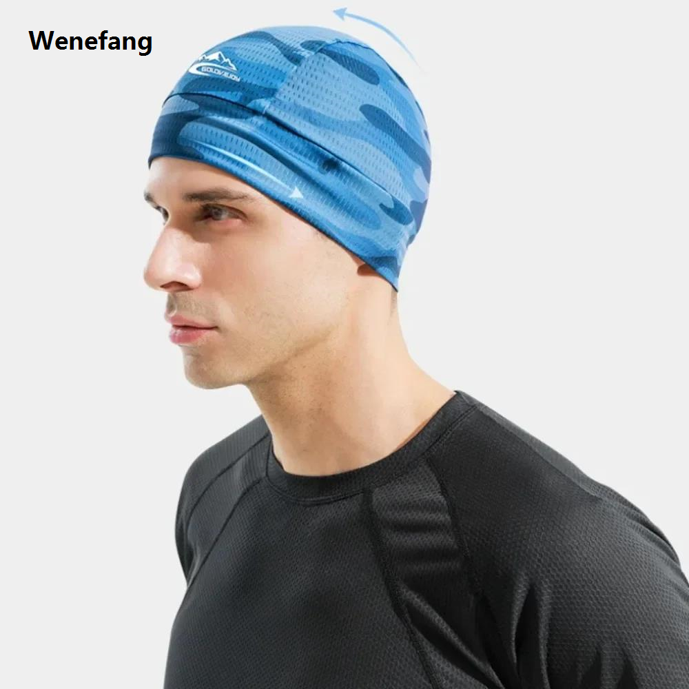 Wenefang Quick-Dry Anti-UV Unisex Cycling Cap: Cooling, Sweat-Wicking Helmet 2025 New Liner for All Outdoor Sports, Easy-Care Fabric Motorcycle