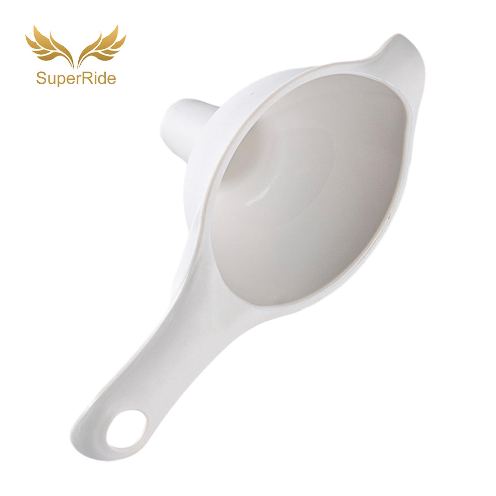 SuperRide Cooking Oil Funnel Plastic Funnel with Handle Pouring Spout Wide Mouth Kitchen Funnel for Easy Transfer of Oil Liquids for Kitchens