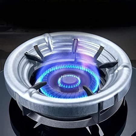 Gas Stove Stand Round Burner Stand, Glass top Gas Saver Jail Home Stove Fire & Windproof Energy Saving Stand (Pack Of 1)