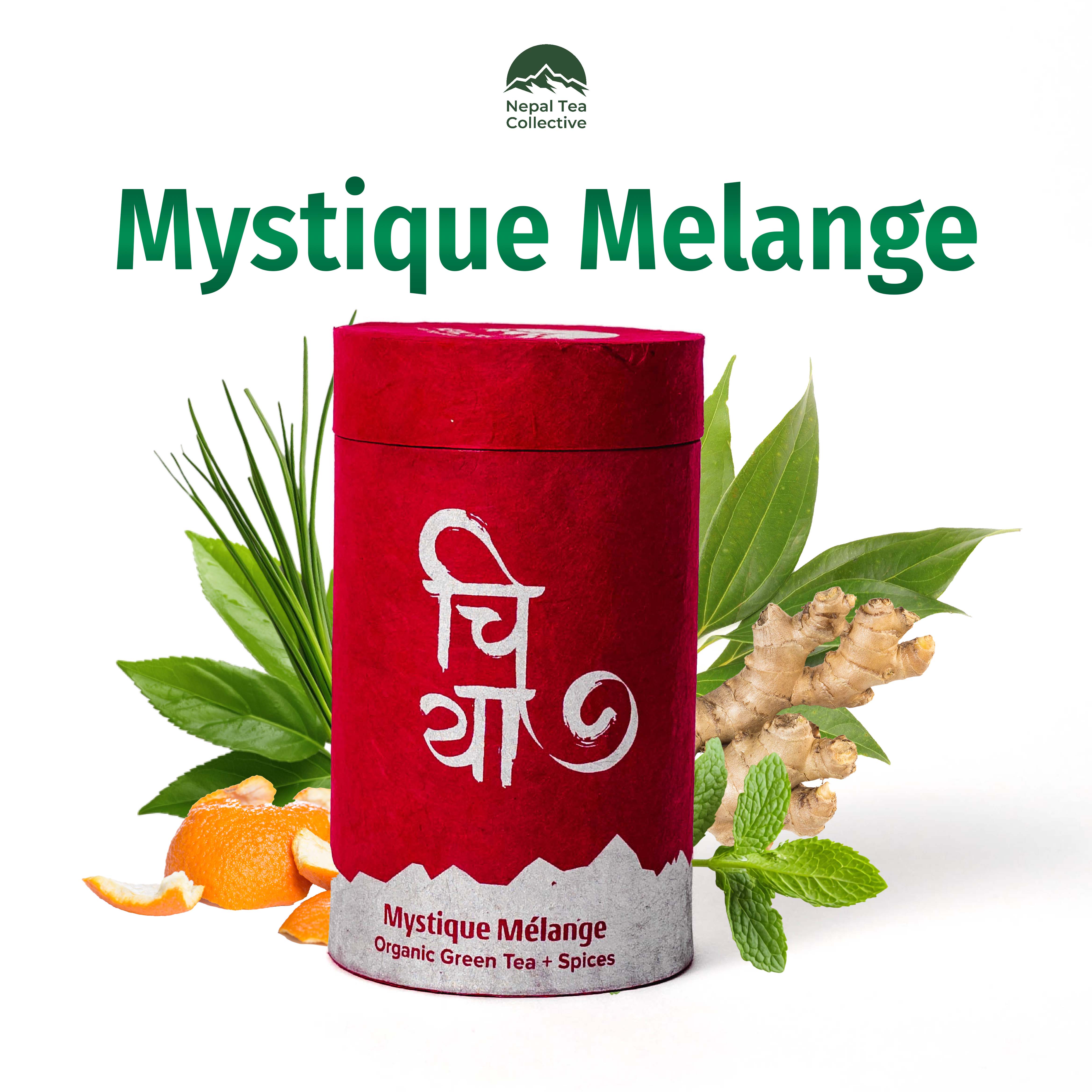 Mystique Mélange (Green Tea + Spearmint Blend) by Nepal Tea Collective