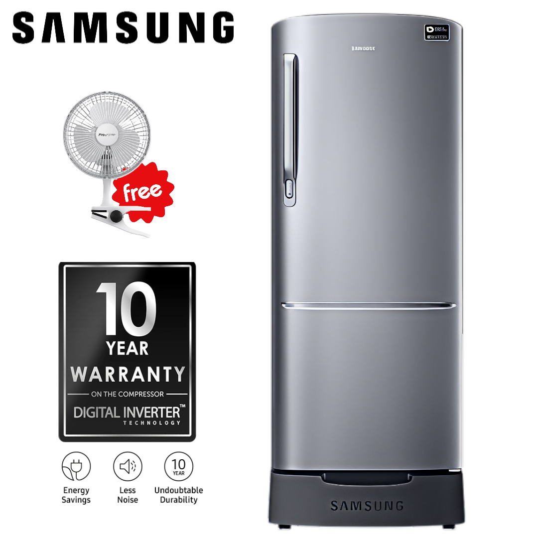 Samsung Refrigerator 192 ltrs RR20M282ZS8 Digital inverter technology with energy saving
