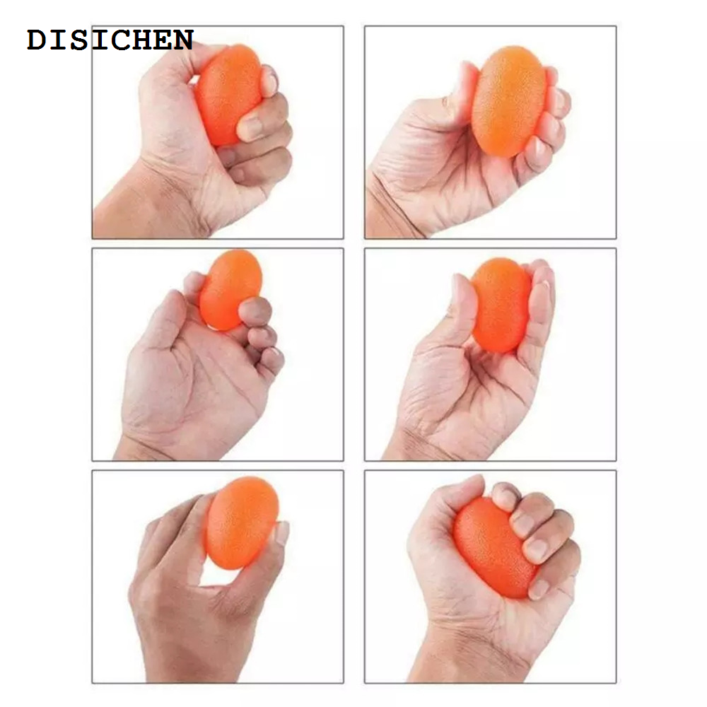 DISICHEN Fifty percent discount 1/2PCS Silicone Egg Fitness Hand Expander Gripper Strengthener Forearm Wrist Finger Exerciser Trainer Stress Relief Power Ball