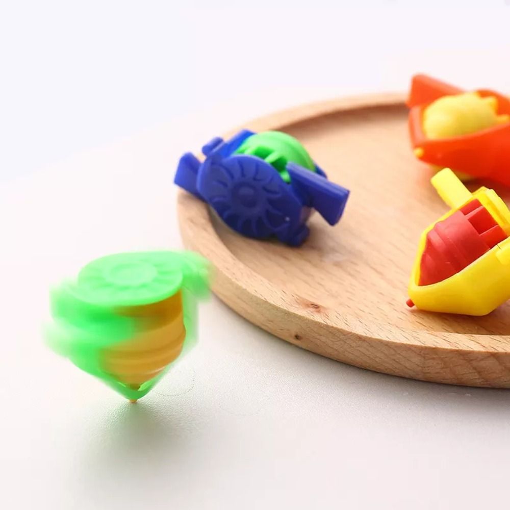 Twisted Egg Gift Gyroscope Whistling Gyroscope Double Port Whistle Whistle Spinning Top Toys Plastic Colorful Kids Children Toys