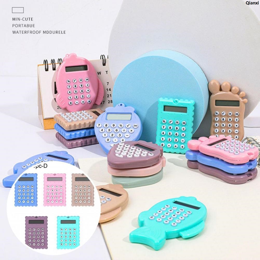 QianxiLuxury Mini Pocket Calculator Useful Rounded Edge Small Calculator Reliable Ultra Thin Pocket Calculator